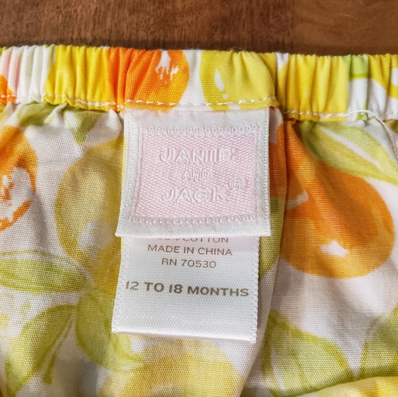 Janie and Jack Citrus Dress, 18-24 Months - Picture 6 of 7